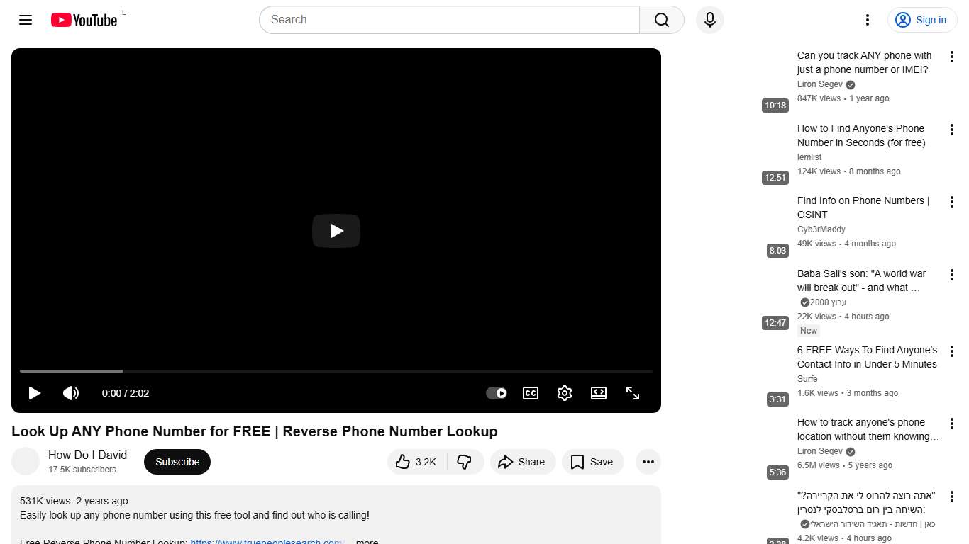 Look Up ANY Phone Number for FREE | Reverse Phone Number Lookup - YouTube